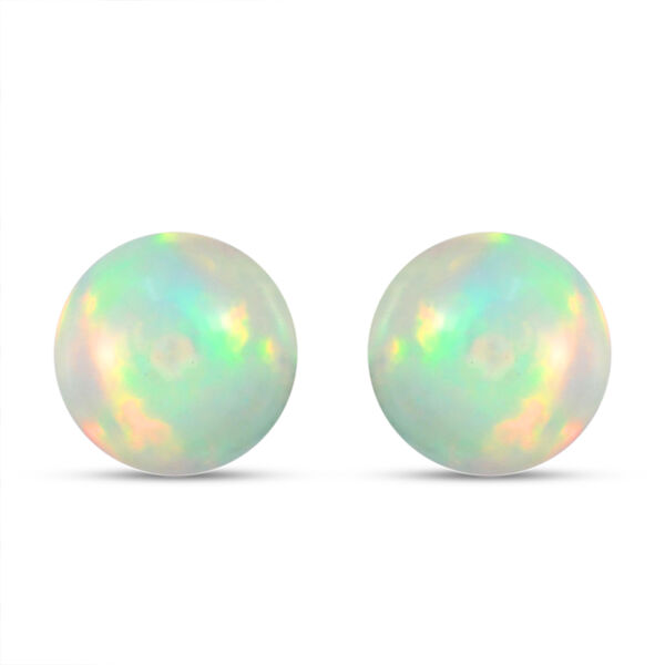 Nat&uuml;rliche, &auml;thiopische Opal-Ohrstecker, 375 Gelbgold ca. 1.24 ct