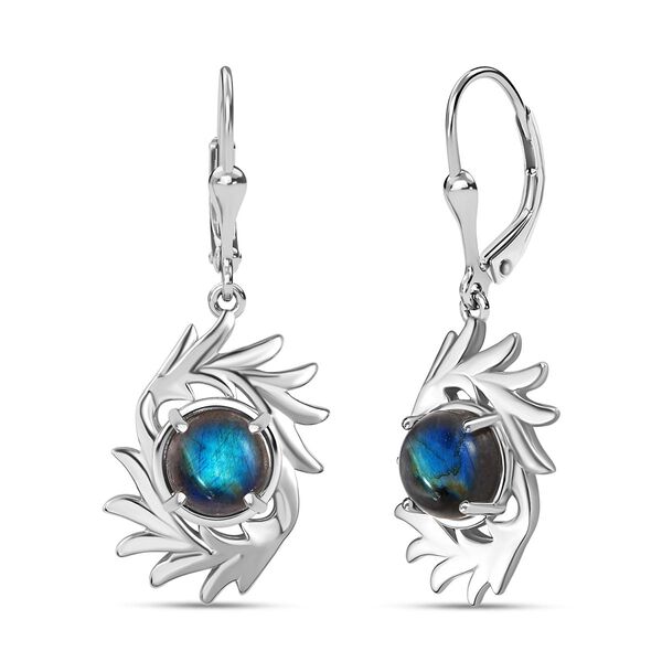 AAA Labradorit Ohrringe 925 Silber rhodiniert ca. 4.62 ct image number 5