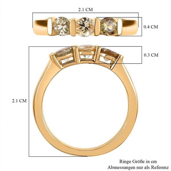 AA Nat&uuml;rlicher goldener Tansanit-Ring - 0,54 ct. image number 6