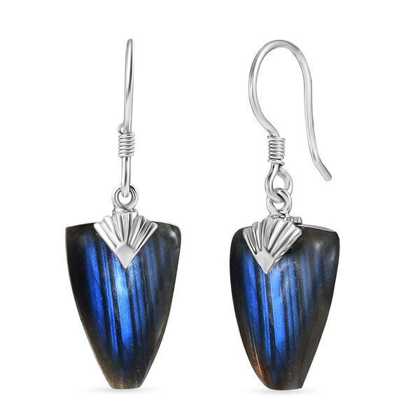 D'Joy AAA Labradorit Ohrringe 925 Silber rhodiniert ca. 26.40 ct