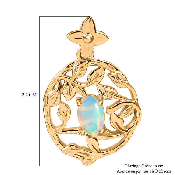 AA natürliche, äthiopische Welo Opal Ohrringe - 0,70 ct. image number 5