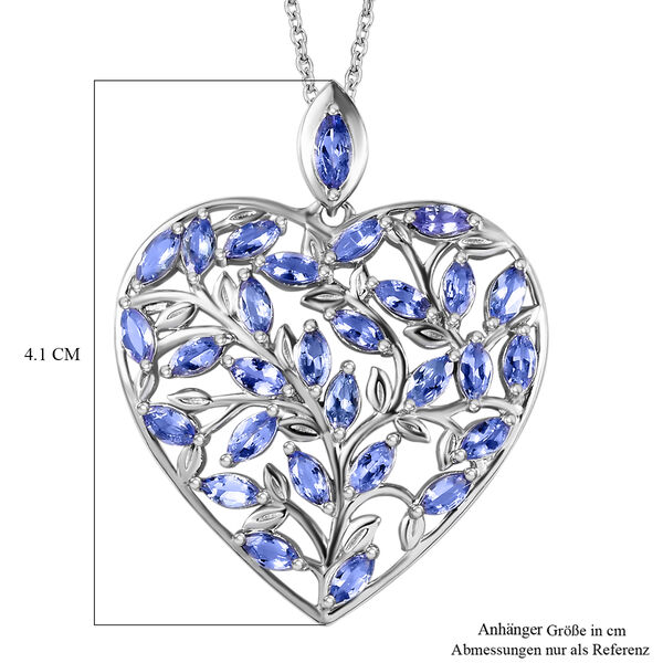 Tansanit Anhänger mit 45cm Kette - 3,86 ct. image number 6