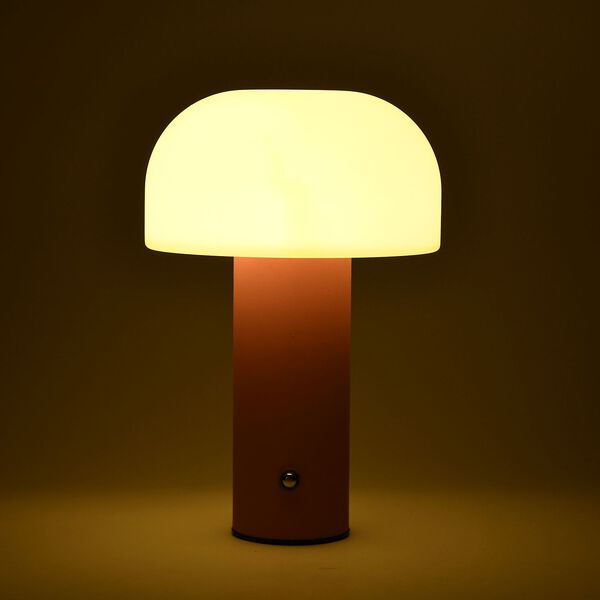 LIVMORE Wiederaufladbare und tragbare LED-Tischlampe, 12,5x20,5cm, Braun image number 2