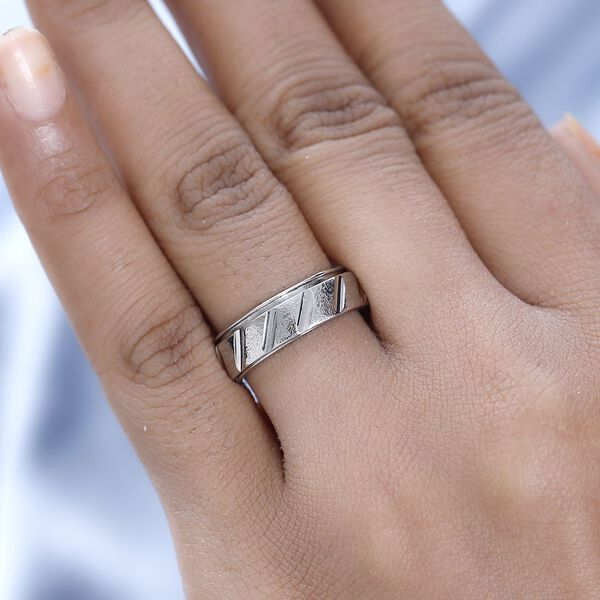 Anti-Stress Spinning Ring mit Sandstrahl-Textur image number 2