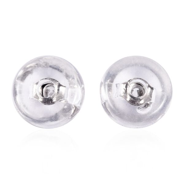 9 Paar Ohrstopper Set Rund, 925 Silber Kern mit Silikon, rhodiniert vergoldet ros&eacute;vergoldet image number 5