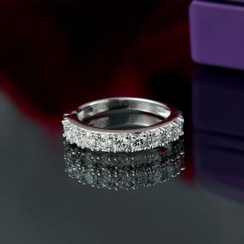 LUXURIANT SI Labor Diamant Ring, 925 Silber rhodiniert - 1 ct.