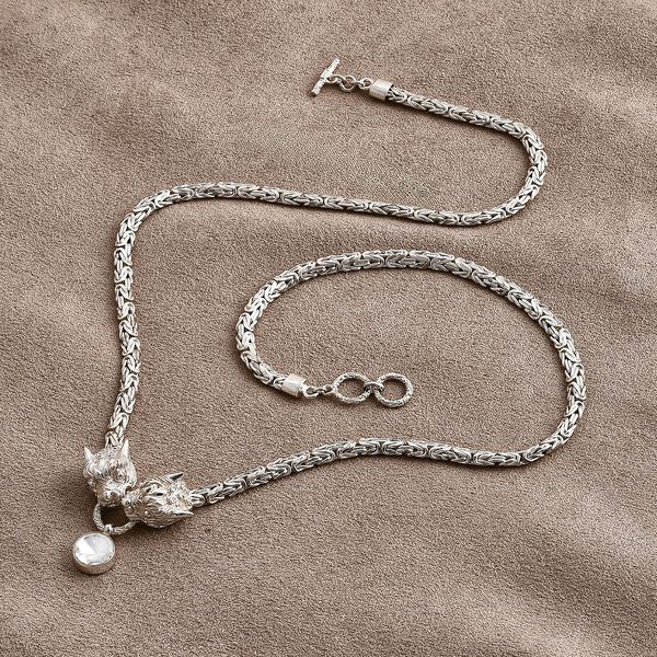 Royal Bali - Moissanit Halskette ca. 56 cm 925 Silber ca. 0,89 ct. image number 1