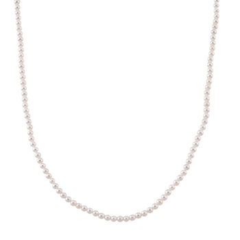 D'Joy AAA Chinesische Akoya-Perle (3-5 mm) Halskette ca. 45 cm + 5 cm Extender, 925 Silber rhodiniert