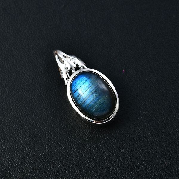 Labradorit Anh&auml;nger 950 Kupfer  ca. 7.03 ct image number 2