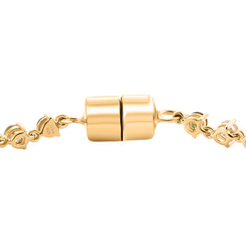 D'Joy AA Mehrfarbig-Turmalin Armband ca. 20 cm 925 Silber 750 Gelbgold vermeil ca. 4,66 ct.