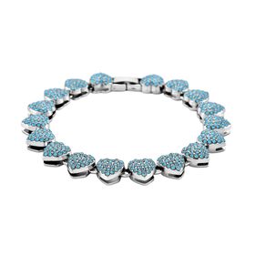 Blau Kristall Armband ca. 19 cm Standard