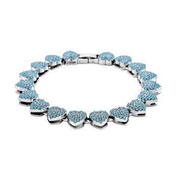 Blau Kristall Armband ca. 19 cm Standard