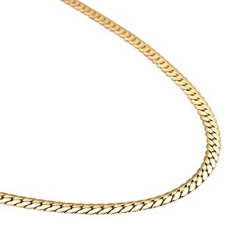 Panzerkette, ca. 45 cm, 316L Edelstahl Goldfarben ca. 25,50g