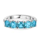 D’joy AA Betroka Blauer Apatit Ring 925 Silber rhodiniert (Größe 17.00) ca. 1,76 ct