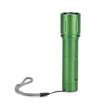 LIVMORE 6 in 1 LED-Taschenlampen aus Metall mit SOS Funktion, wiederaufladbar, 14x3,5 cm, Gr&uuml;n