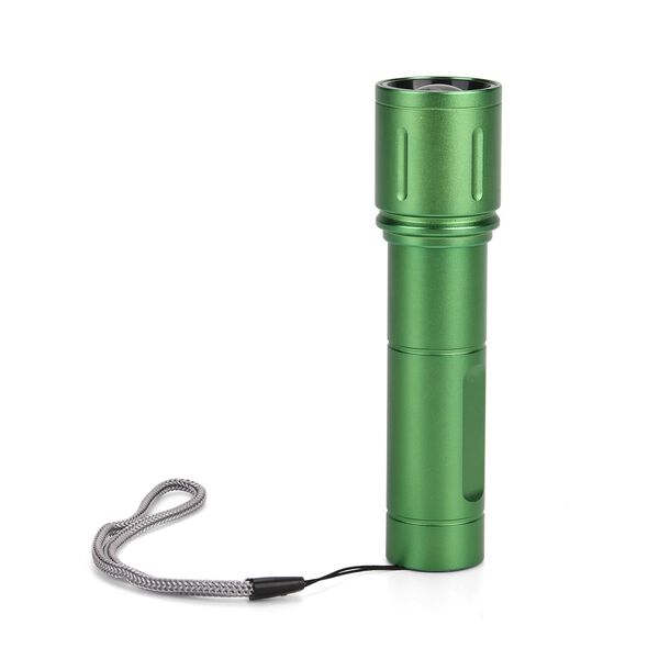 LIVMORE 6 in 1 LED-Taschenlampen aus Metall mit SOS Funktion, wiederaufladbar, 14x3,5 cm, Gr&uuml;n image number 3