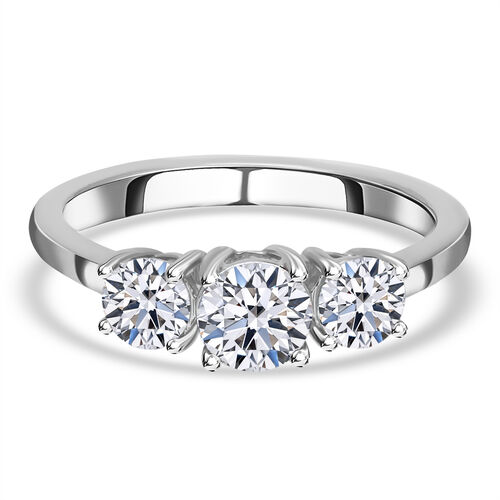 Signature Kollektion- IGI zertifizierter SI Labor Diamant Trilogie Ring- 1,50 ct. image number 0