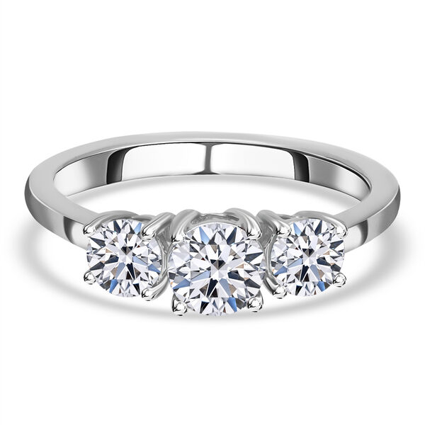 LUXURIANT IGI zertifizierter SI Labor Diamant Trilogie Ring- 1,50 ct. image number 0