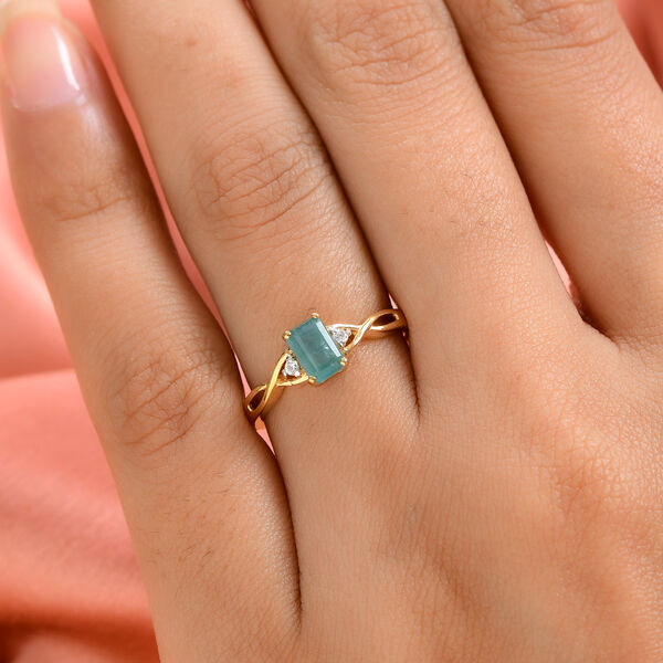 Nat&uuml;rlicher Grandidierit und Zirkon-Ring - 0,62 ct. image number 3