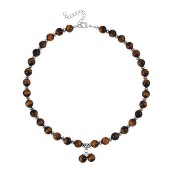 Gelbes Tigerauge Schmuckset  Legierung Antik-silber-Plattierung ca. 300.00 ct