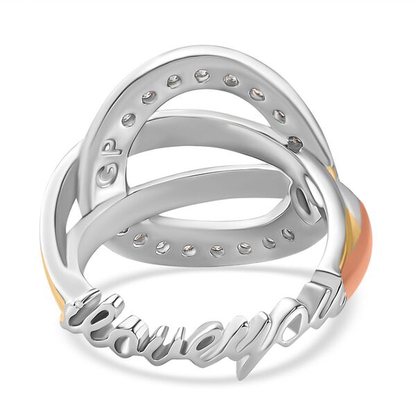 GP Amore Kollektion - LOVEYOU Moissanit und Kanchanaburi blauer Saphir-Ring - 0,56 ct. image number 7