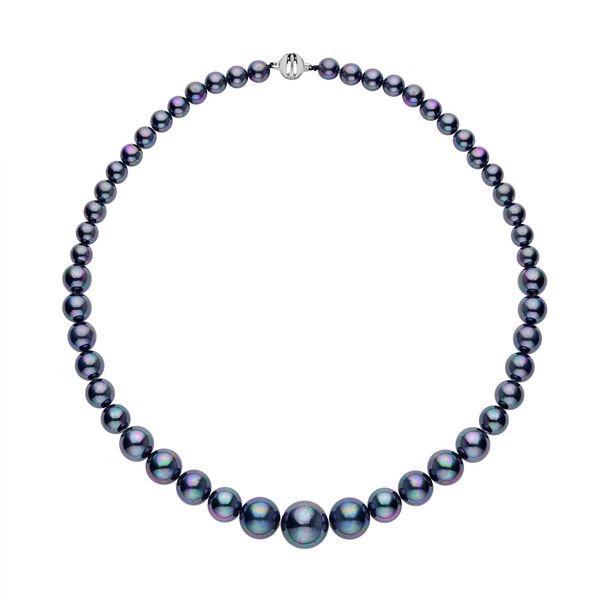 Tahitifarbene Muschelkernperle Halskette ca. 50 cm image number 0
