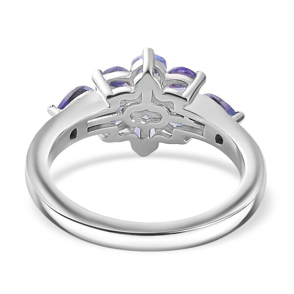 Tansanit und Zirkon Ring - 1,16 ct. image number 6