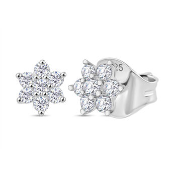 J Francis gefertigt mit SWAROVSKI Zirkonia Ohrringe 925 Silber