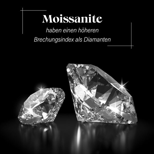 Moissanit Armreif, 19 cm - 4,52 ct. image number 4