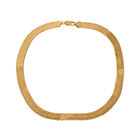 Italienisches Fischgrät-Collier, ca. 45 cm, 925 Silber vergoldet ca. 41,24g