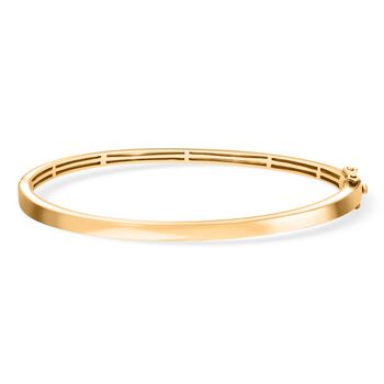 LUXURIANT SI-GH Labor Diamant 19cm Armreif, 925 Silber Gelbgold Vermeil - 0,25 ct.