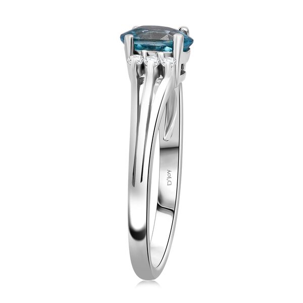 D'Joy AA blauer und weißer Zirkon Ring - 1,38 ct. image number 4