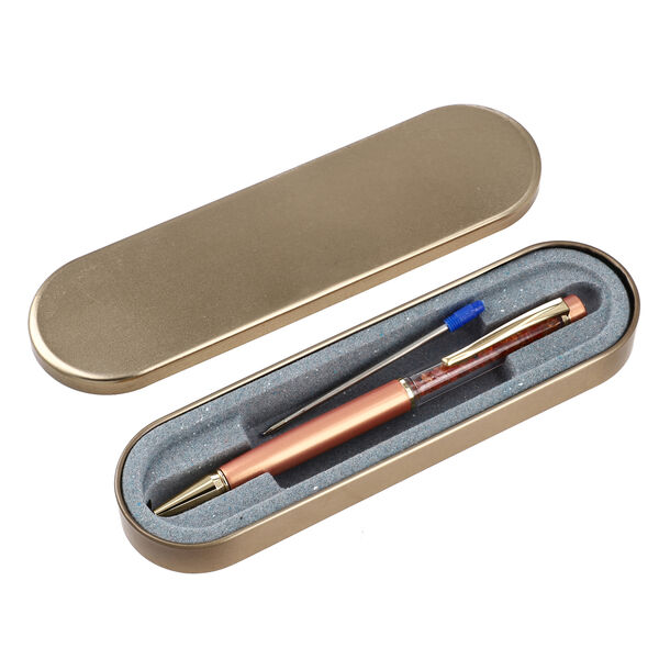 Premium Kollektion - Echter Feueropal-Kugelschreiber mit Extra-Mine image number 7