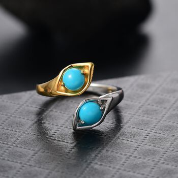 AA Sleeping Beauty T&uuml;rkis zweifarbiger Ring - 1 ct.