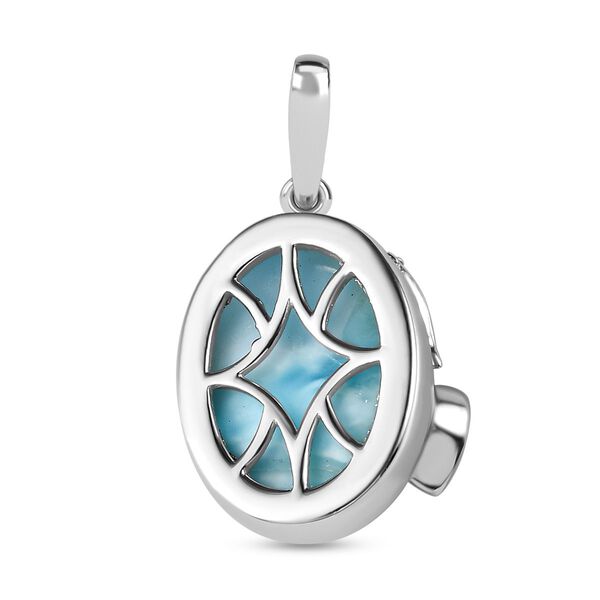 AA Larimar und himmelblauer Topas-Anh&auml;nger - 7,45 ct. image number 5