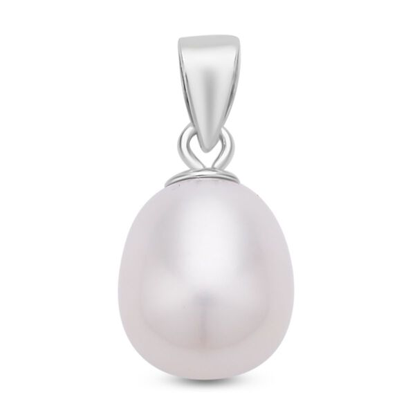 2er Set, S&uuml;&szlig;wasserzuchtperlen Ohrringe und Anh&auml;nger, 925 Silber rhodiniert, wei&szlig; image number 3