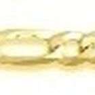 Italienisches Figaro-Armband ca. 18 cm, 925 Silber vergoldet cm ca. 2,20g