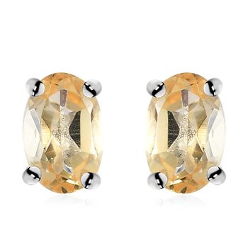 Citrin Ohrringe, 925 Silber ca. 0,92 ct