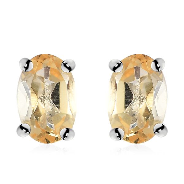 Citrin Ohrringe, 925 Silber ca. 0,92 ct