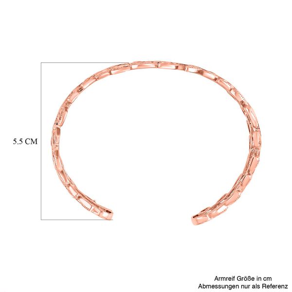 Flexibles Armreif, ca. 16.5-19.0cm,  rosefarben image number 6