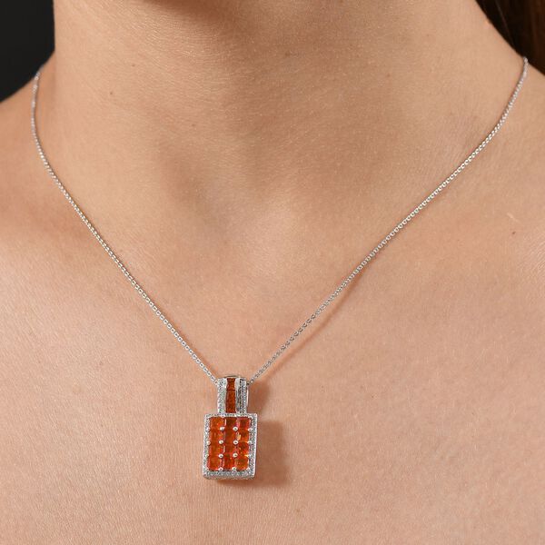 D&rsquo;Joy AAA Feueropal Ring und Anh&auml;nger mit Kette image number 3