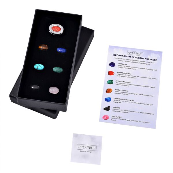 Ohrringe und Ring mit austauschbaren Multi-Edelsteinen image number 8