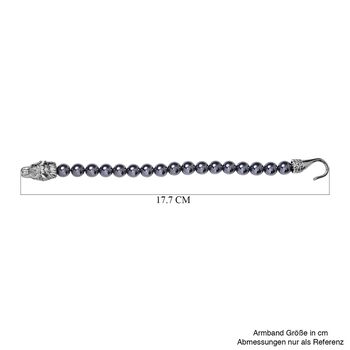 Terahertz Armband ca. 20 cm Reiner Edelstahl Antik-silber-Plattierung ca. 79.20 ct