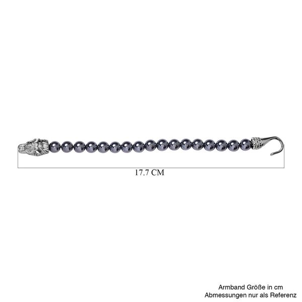 Terahertz Armband ca. 20 cm Reiner Edelstahl Antik-silber-Plattierung ca. 79.20 ct image number 4