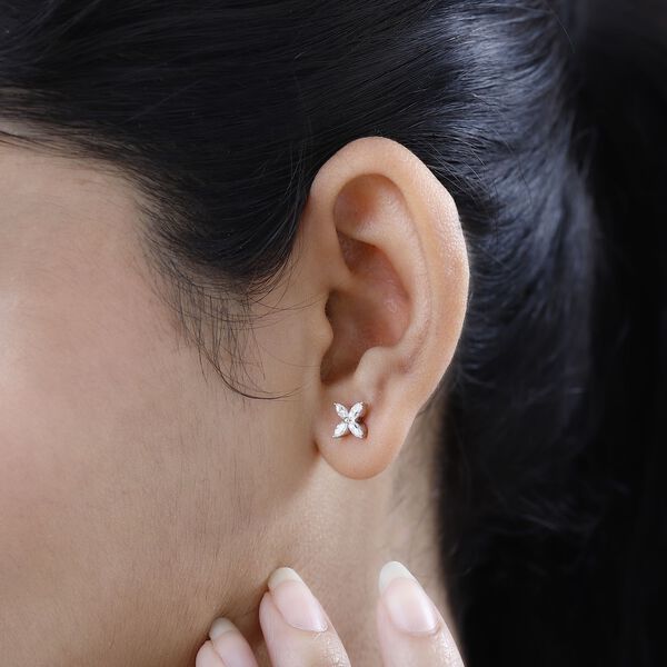 Moissanit Ohrringe- 0,56 ct. image number 4