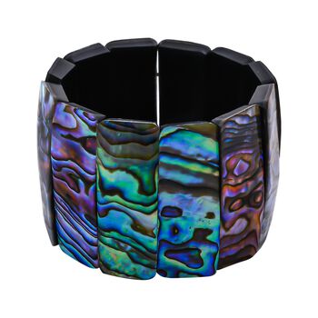 Royal Bali - Abalone Muschel flexibles Armband, 18 cm