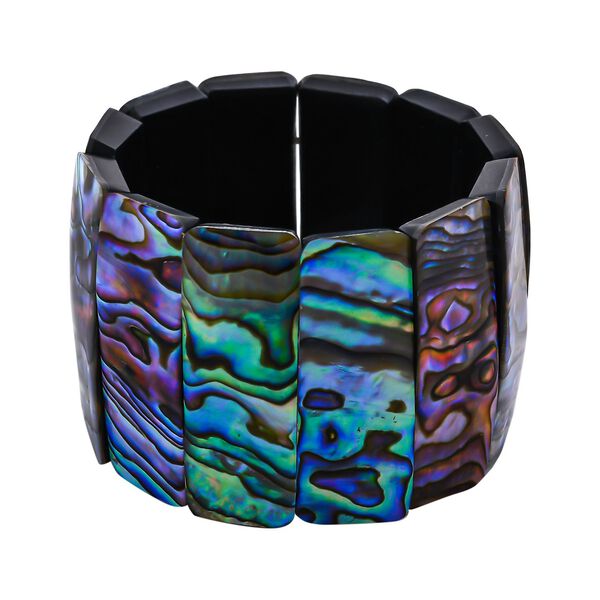 Royal Bali - Abalone Muschel flexibles Armband, 18 cm