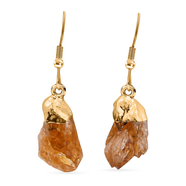 Citrin Ohrringe, goldfarben ca. 18.00 ct