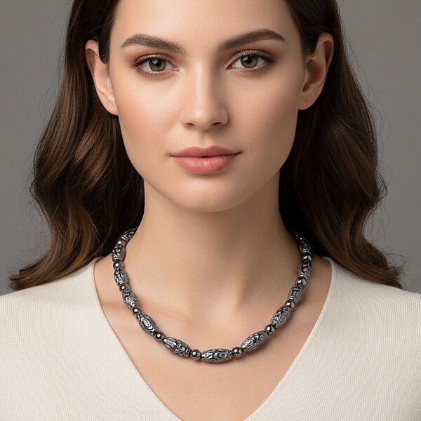 Terahertz Halskette ca. 50 cm 316L Edelstahl ca. 275.00 ct image number 2