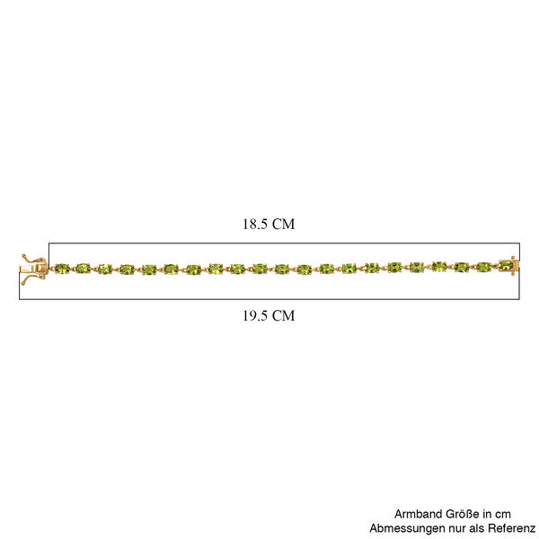 EVER TRUE Peridot Armband ca. 19 cm Nickelfreies Messing ca. 9.70 ct image number 4